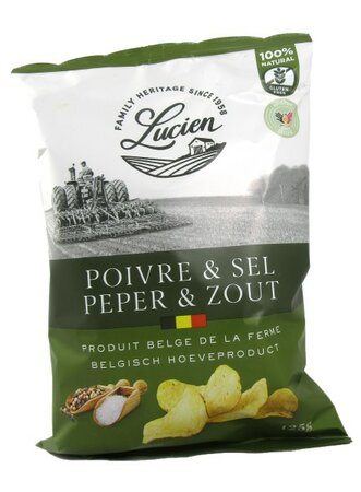 Chips van Lucien - Peper & Zout 125gr