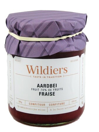 Wildiers - aardbei confituur 70% fruit 285g